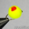 1 dozen (12) - Glo Bug - CHARTREUSE/RED - Image 4