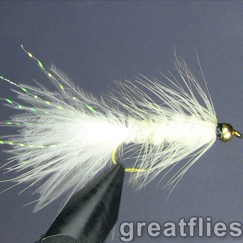 Bead Head Wooly Bugger Black with Flash Fly Fishing Trout Flies - One Dozen  Wet Flies - 4 Size Assortment 6, 8, 10, 12 (3 of Each Size)