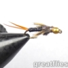 1 dozen (12) - Copper John - Black - Bead Head